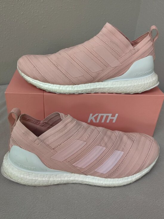 Size 12 - Adidas x KITH Nemeziz 17.1 UltraBoost Pink Mens Sneakers w/ Box RARE main image 4
